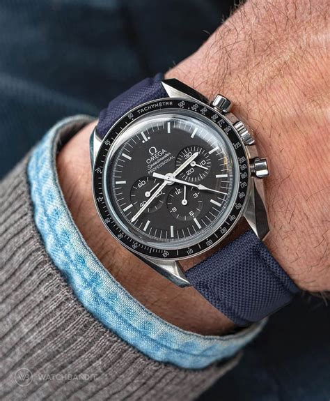 Omega Speedmaster blue strap